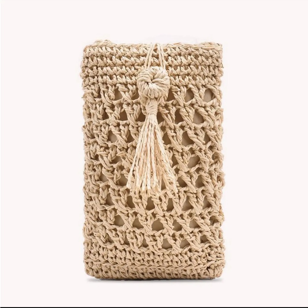 Vintage Style Crochet Vacation Crossbody Purse